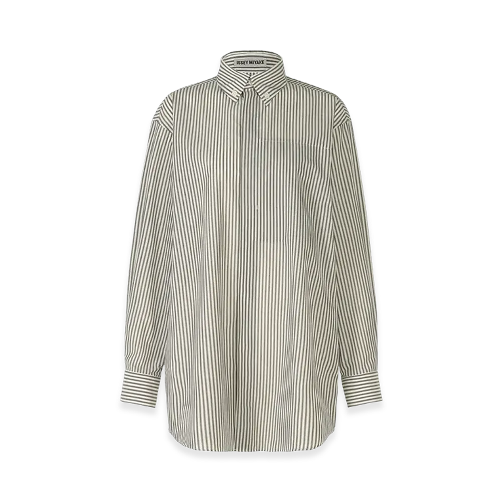 ISSEY MIYAKE Odd Shirt (Stripes) "Khaki"