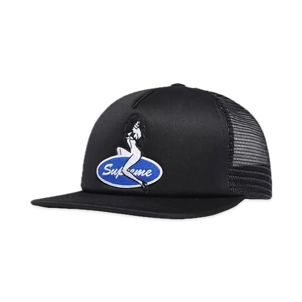 Supreme Pin Up Mesh Back 5-Panel "Black"