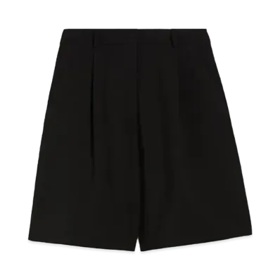 Max Mara Belbo Wool Bermuda Pants "Black"