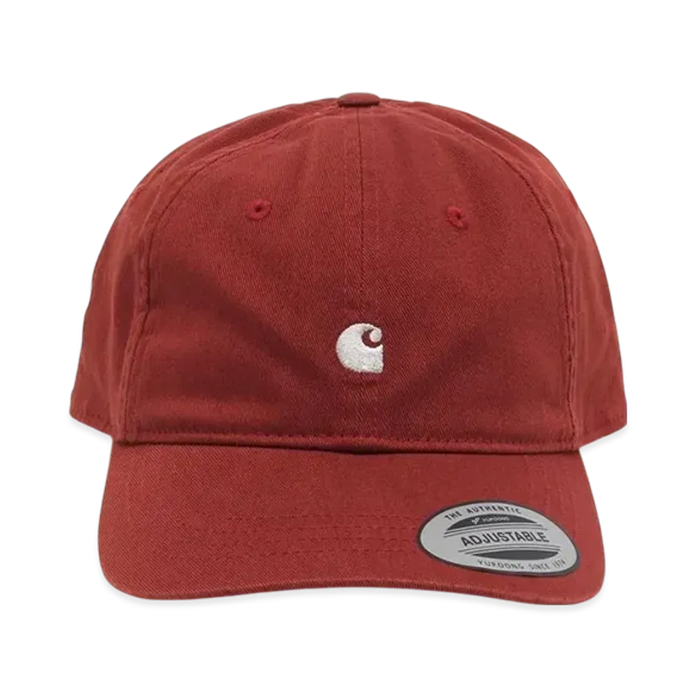 Carhartt WIP Madison Logo Cap "Vermillion White"