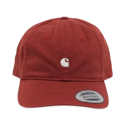 Carhartt WIP Madison Logo Cap "Vermillion White"
