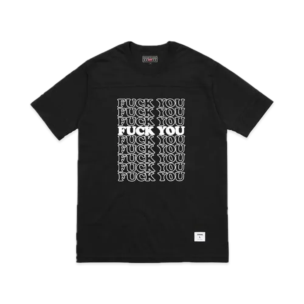 Supreme x HYSTERIC GLAMOUR Fuck You Football Tee "Black"
