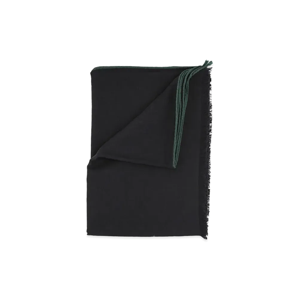 GUCCI GG Wool Silk Jacquard Stole "Black"