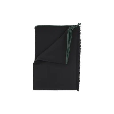 GUCCI GG Wool Silk Jacquard Stole "Black"