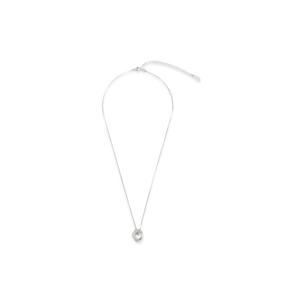 Paul Smith Double Ring Motif Necklace "Silver"
