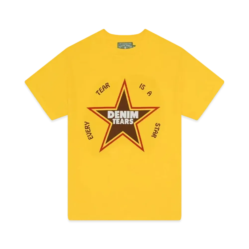 DENIM TEARS Every Tear Is A Star Tee "Yellow"
