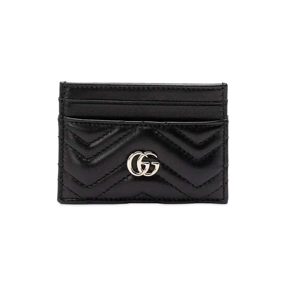 GUCCI Women's Leather Card Holder "Black"