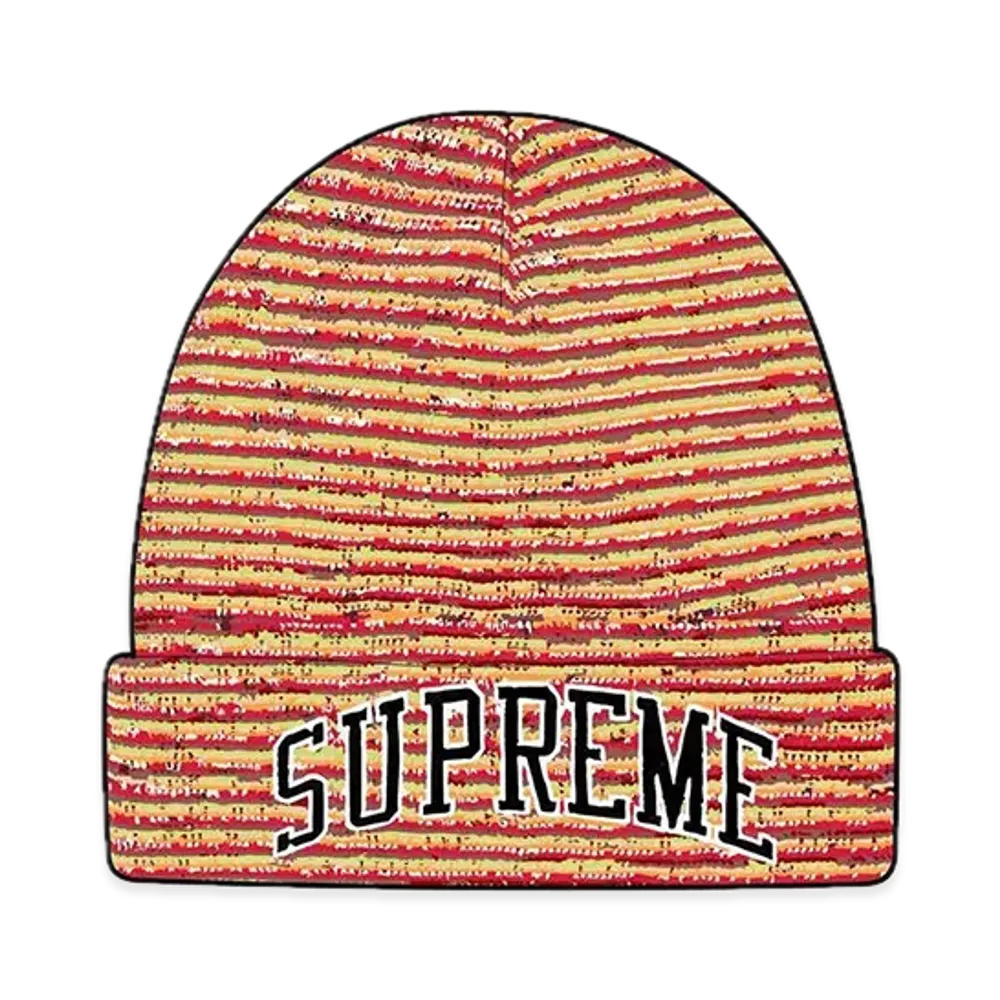 Supreme Rainbow Stripe Beanie "Orange"