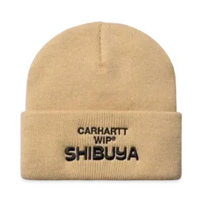 Carhartt Wip Shibuya Opening Short Watch Hat "Dusty H Brown"