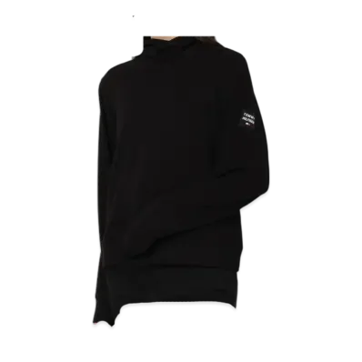 TOMMY HILFIGER Sport French Terry Cowl Neck Logo Sleeve Pullover "Black"