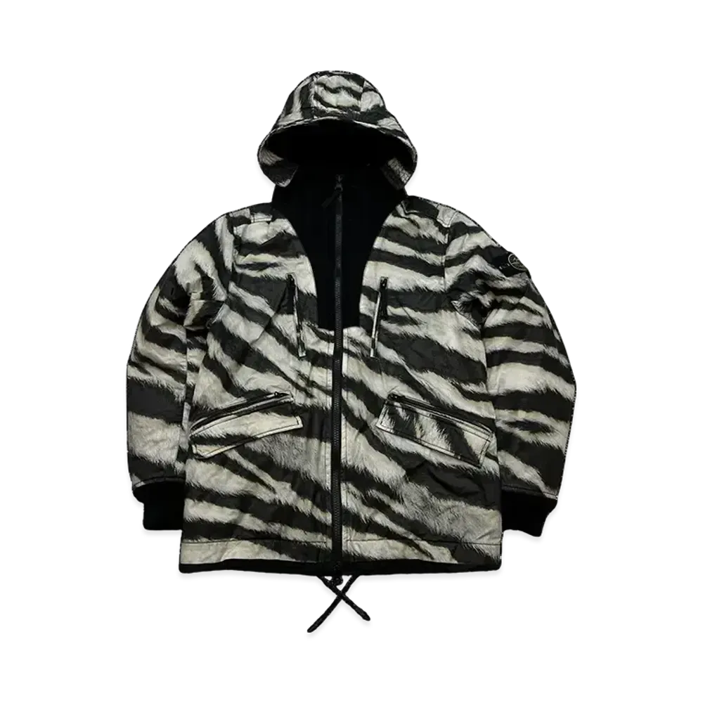 Stone Island Tiger Camo Nylon 50 Fili Primaloft Jacket "Black"