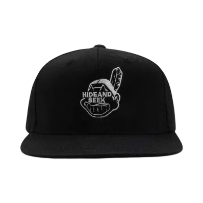 Hide and Seek Indian Baseball CAP "BLACK"