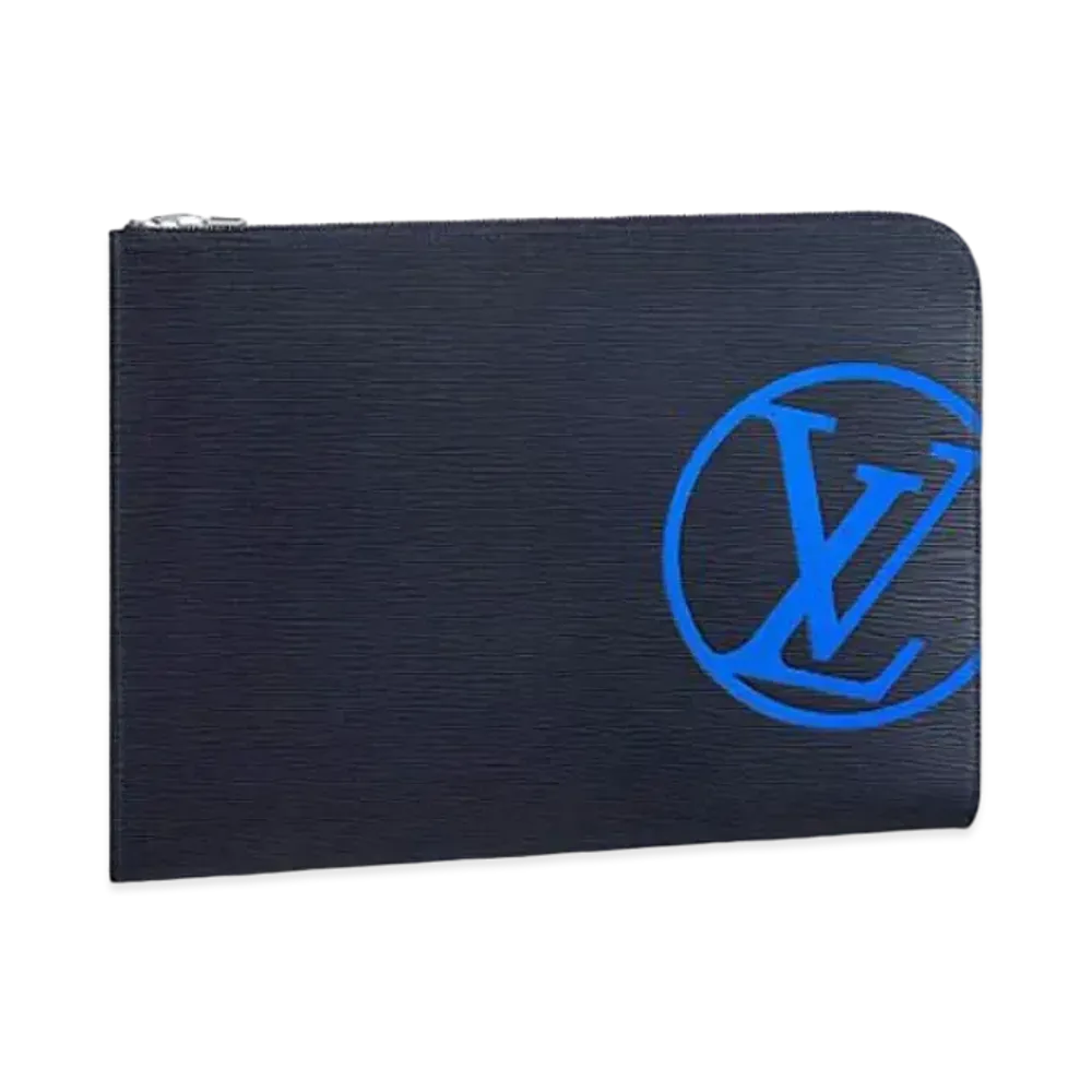 Louis Vuitton Epi Initial Bag Pochette Jour GM "Blue Marine"