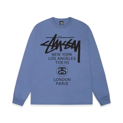 Stussy World Tour LS Tee 2023 "Storm"