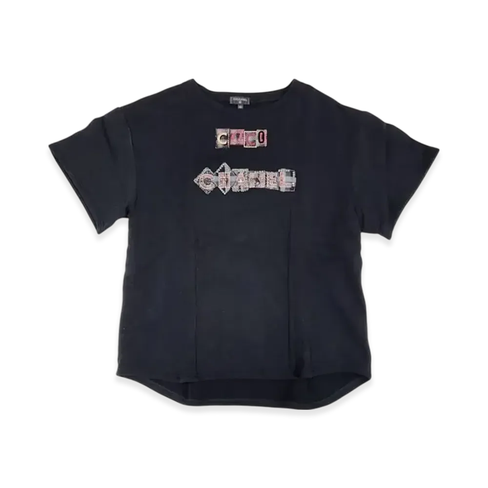 CHANEL Short Sleeve T-Shirt "Black/Multicolor"