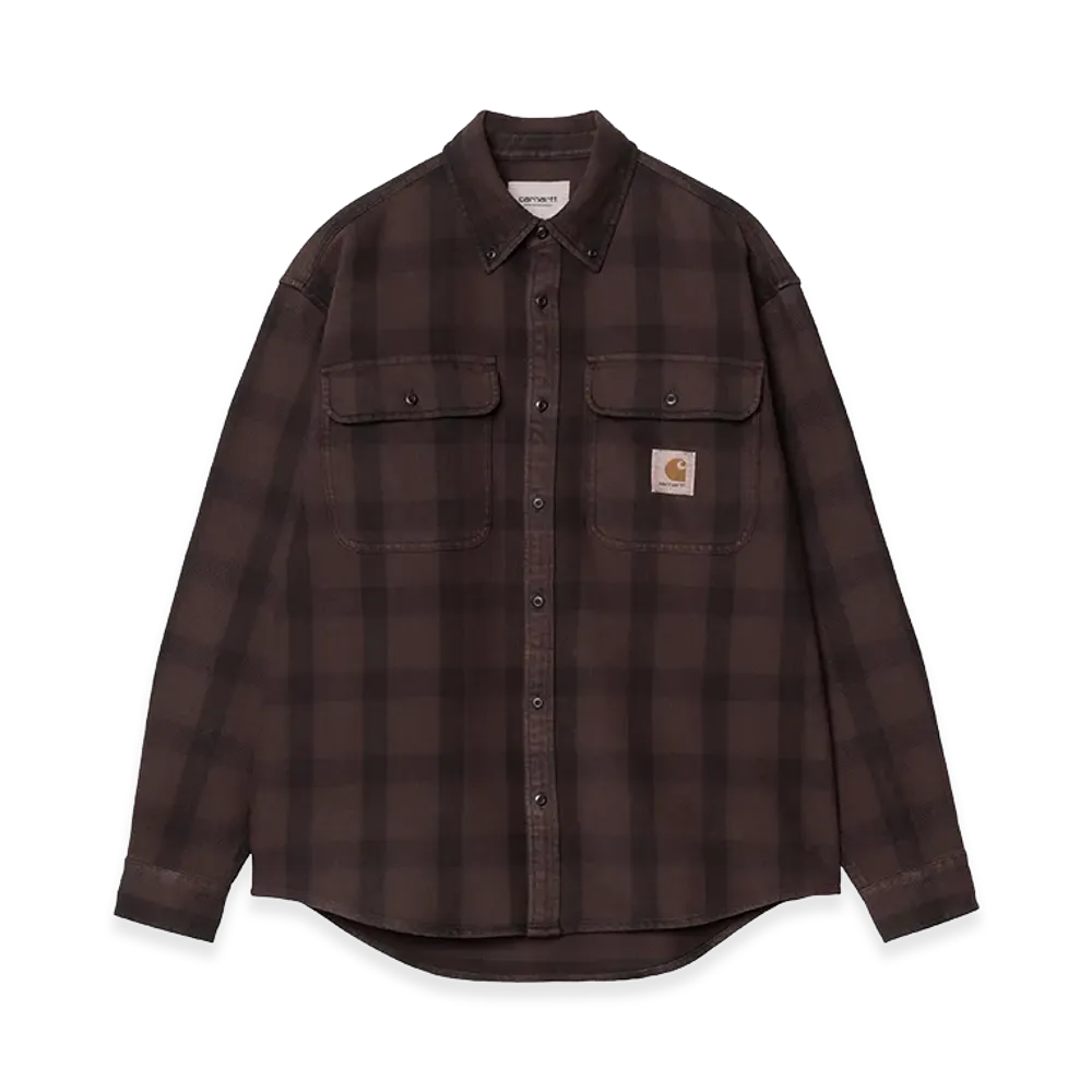Carhartt WIP L/S Edmands Shirt Edmands Check "Natural/Palisander"