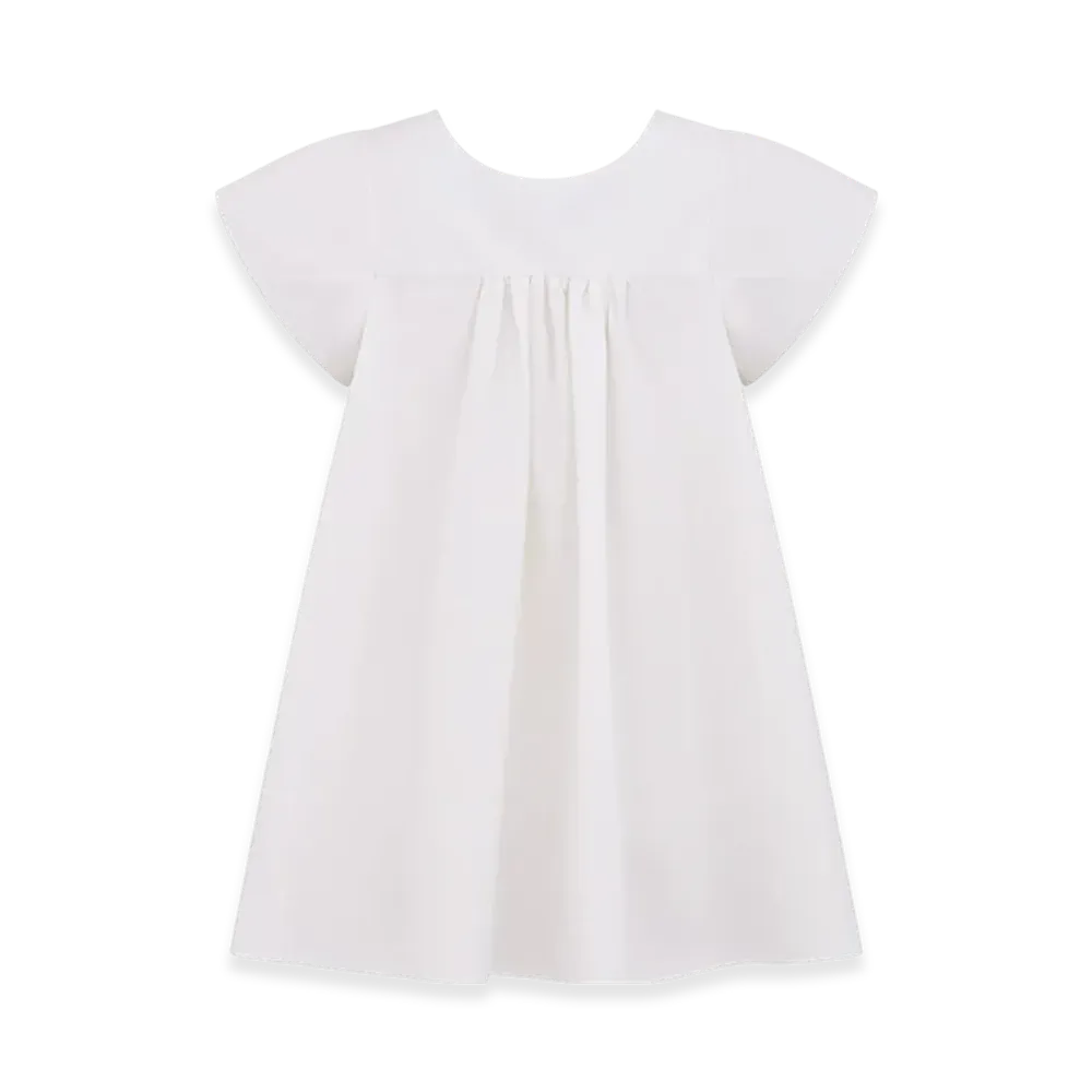 Dior Women's Huipil-Inspired Blouse Silk Poplin "Ecru"