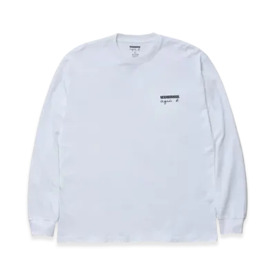 NEIGHBORHOOD x agnes b. Crewneck LS-1 "White"