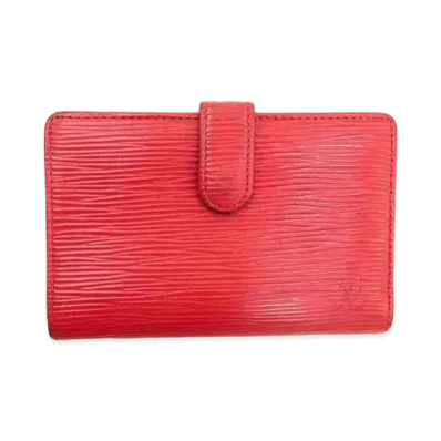 Louis Vuitton Viennois Wallet Epi "Rouge"
