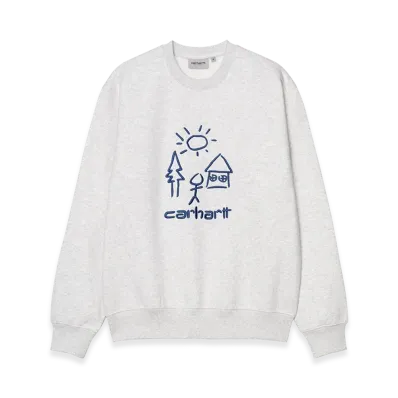 Carhartt WIP Masterpiece Sweat "Ash Heather / Wolfsbane"