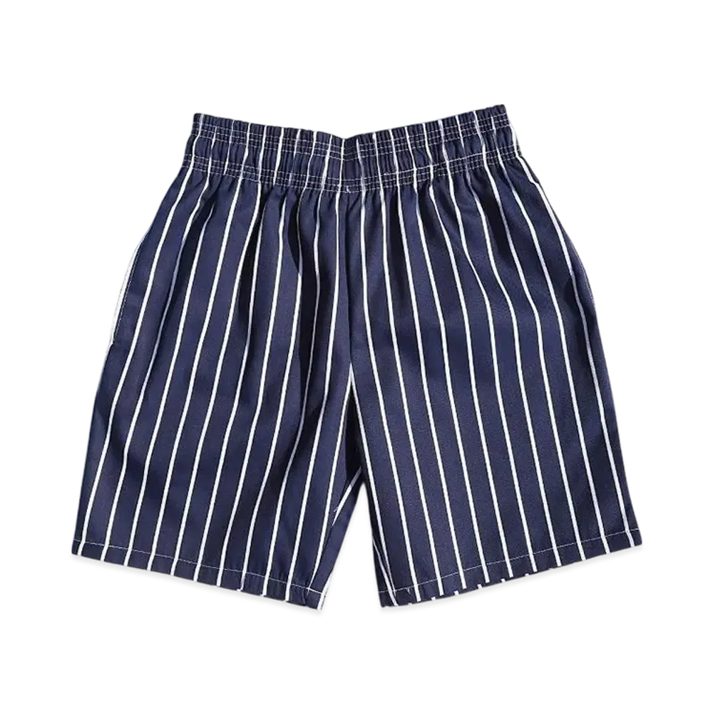 COOKMAN Chef Short Pants "Stripe/Navy"