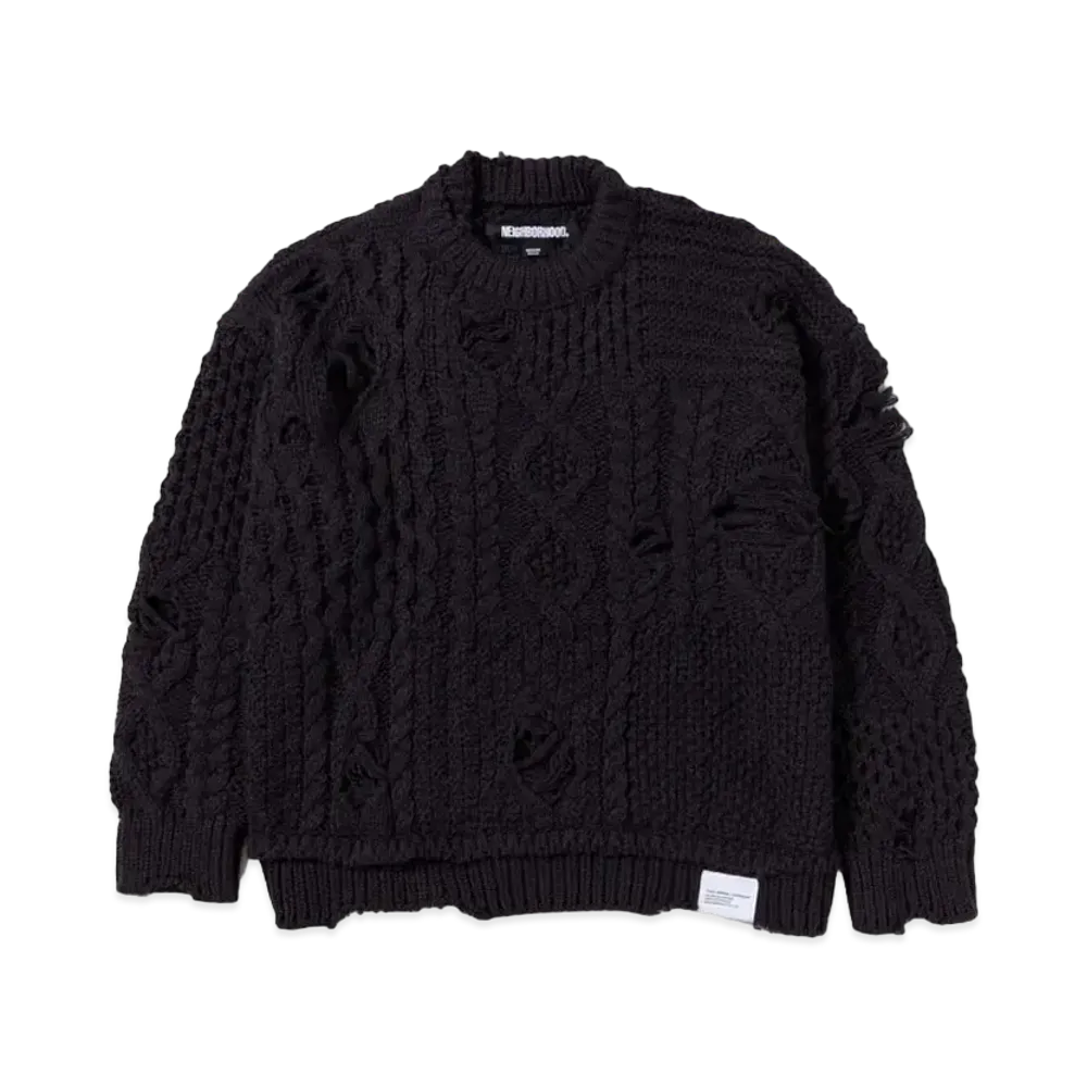 NEIGHBORHOOD Patchwork Savage Sweater "Navy"