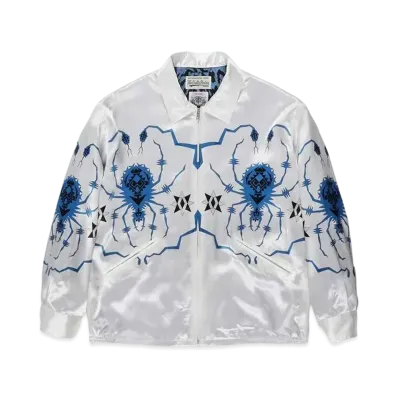 WACKO MARIA Wolf`s Head / Vietnam Jacket "White Blue"