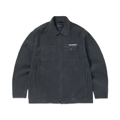 thisisneverthat Washed Corduroy Zip Jacket "Dark Slate"