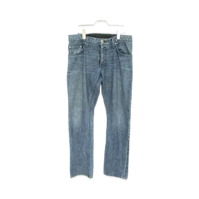 Chrome Hearts Cross Button Fly Washed Denim Pants "Indigo"