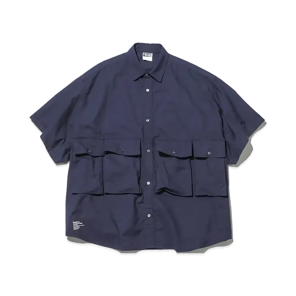 Freshservice Oxford Flap Pocket S/S Shirt "Navy"
