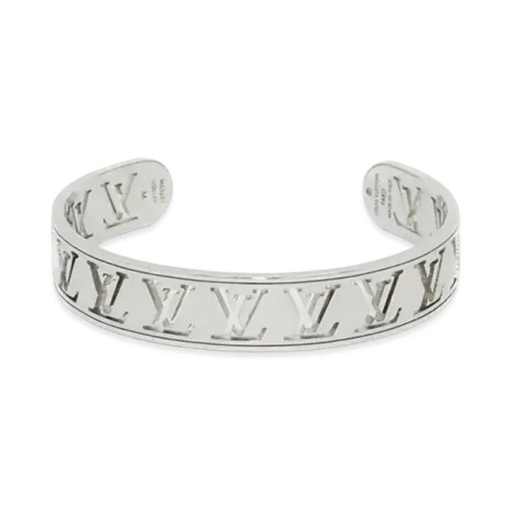 Louis Vuitton Mulch LV Monogram Bracelet "Silver"