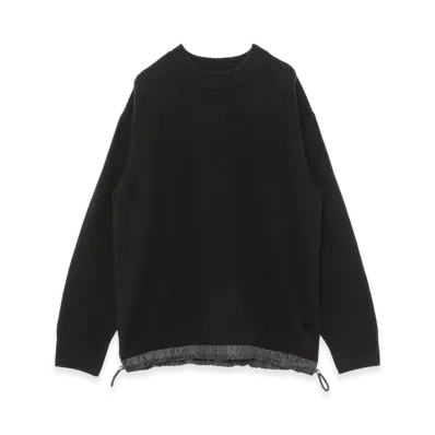 sacai S Wool Knit Pullover "Black"