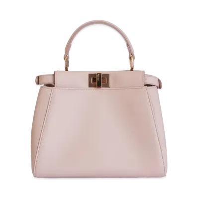 FENDI Peekaboo Mini Nappa Leather Bag "Pink"