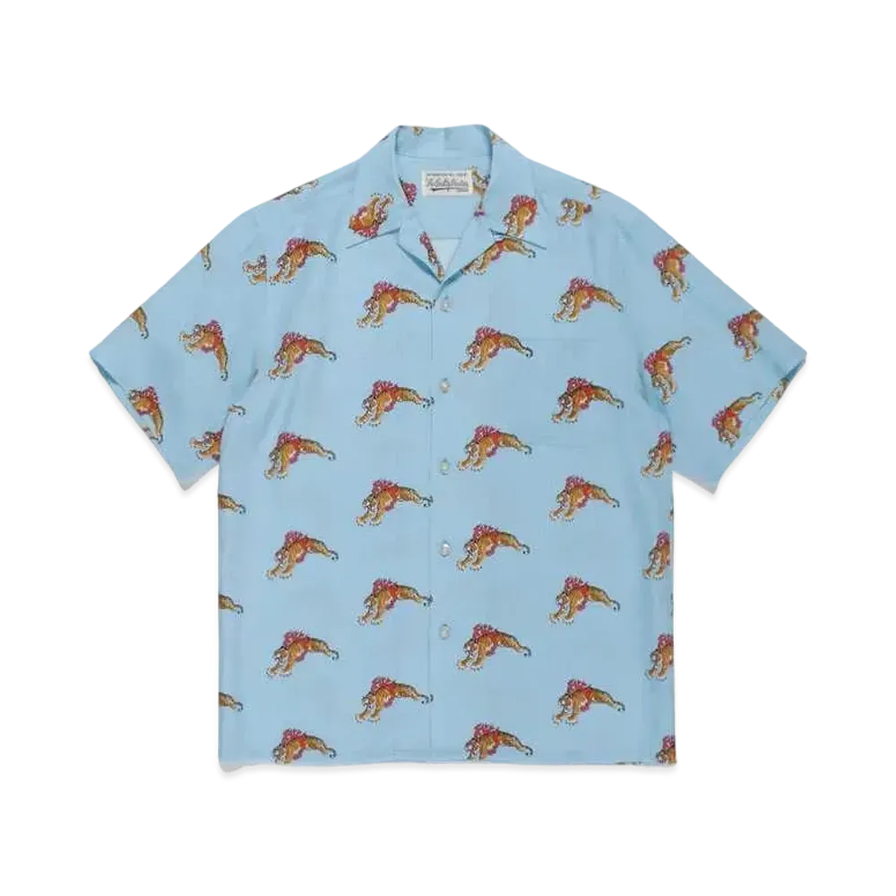 WACKO MARIA TIM LEHI / HAWAIIAN SHIRT "Blue"