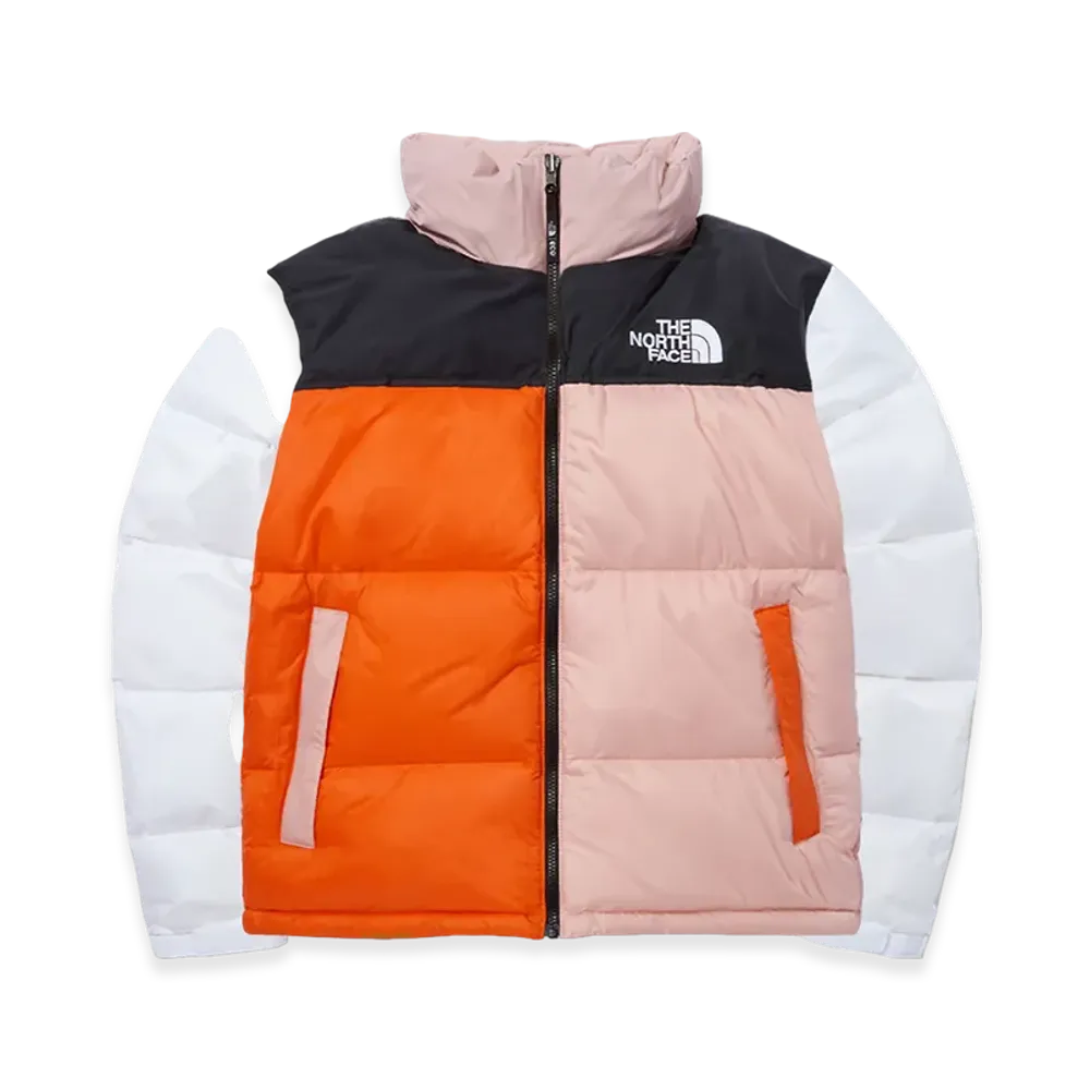 The North Face 1996 Color-Block Nuptse Jacket "Candy Pink"