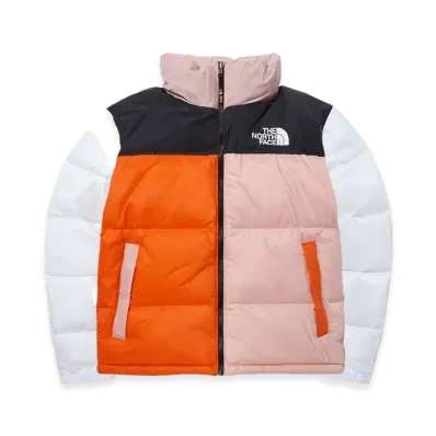 The North Face 1996 Color-Block Nuptse Jacket "Candy Pink"