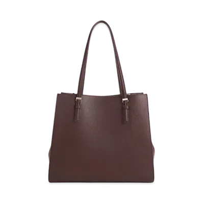 CHARLES & KEITH Classic Double Handle Tote Bag "Plum"