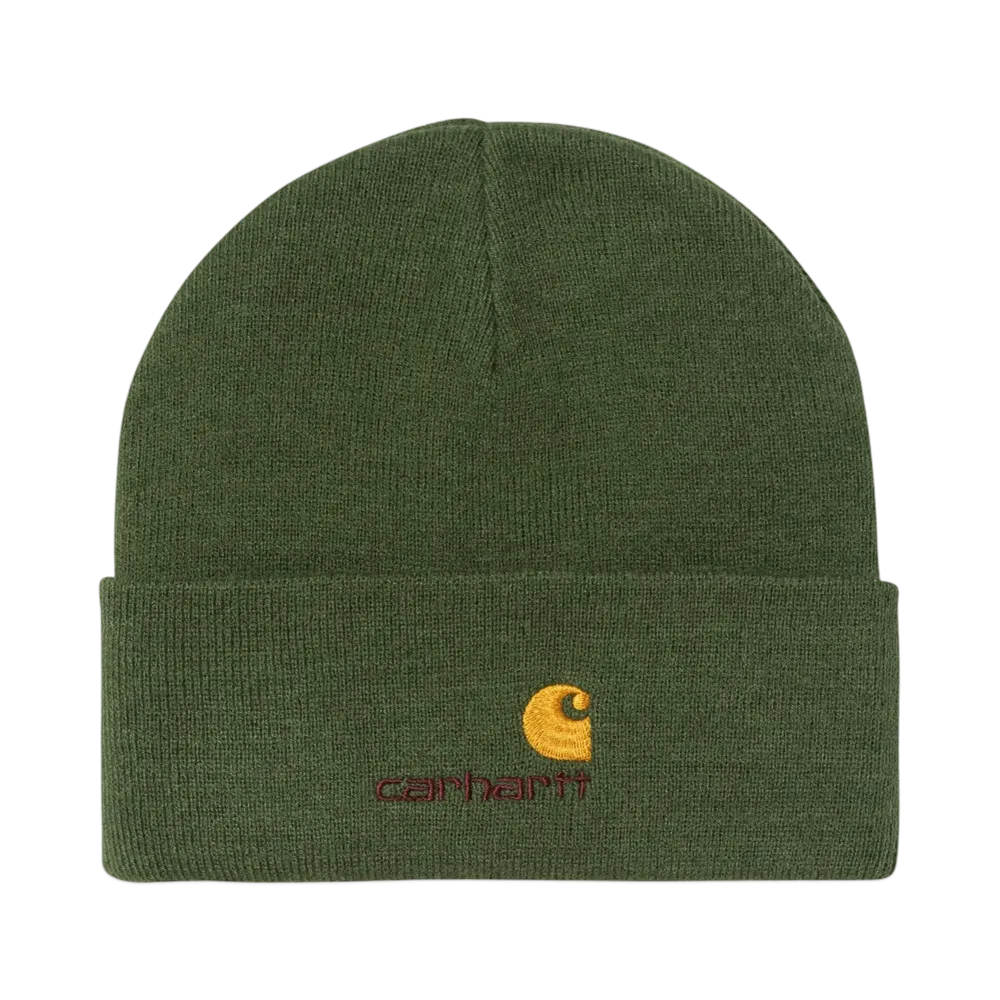 Carhartt WIP American Script Beanie "Tarragon"