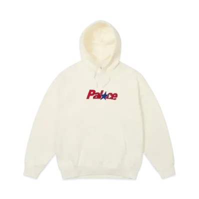 PALACE Star Hood "White"