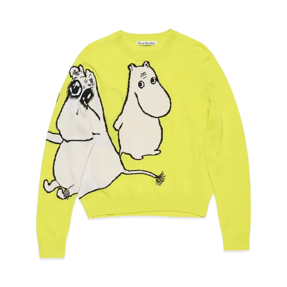 Acne Studios x Moomin Sweater "Neon Yellow"