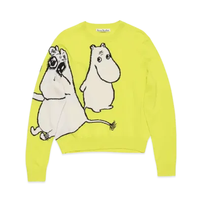 Acne Studios x Moomin Sweater "Neon Yellow"