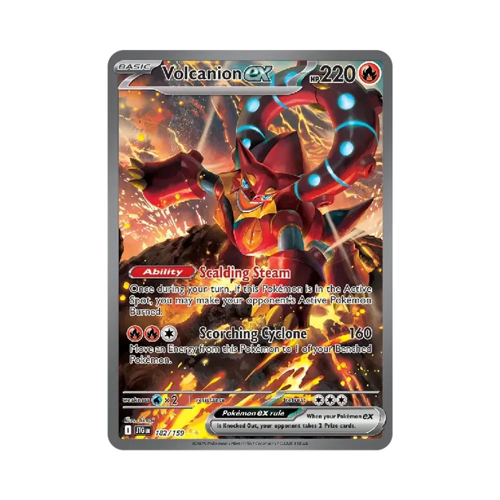ボルケニオンex SIR [JTG EN 182/159]【英語版】(スカーレット&バイオレット「ジャーニートゥゲザー」)