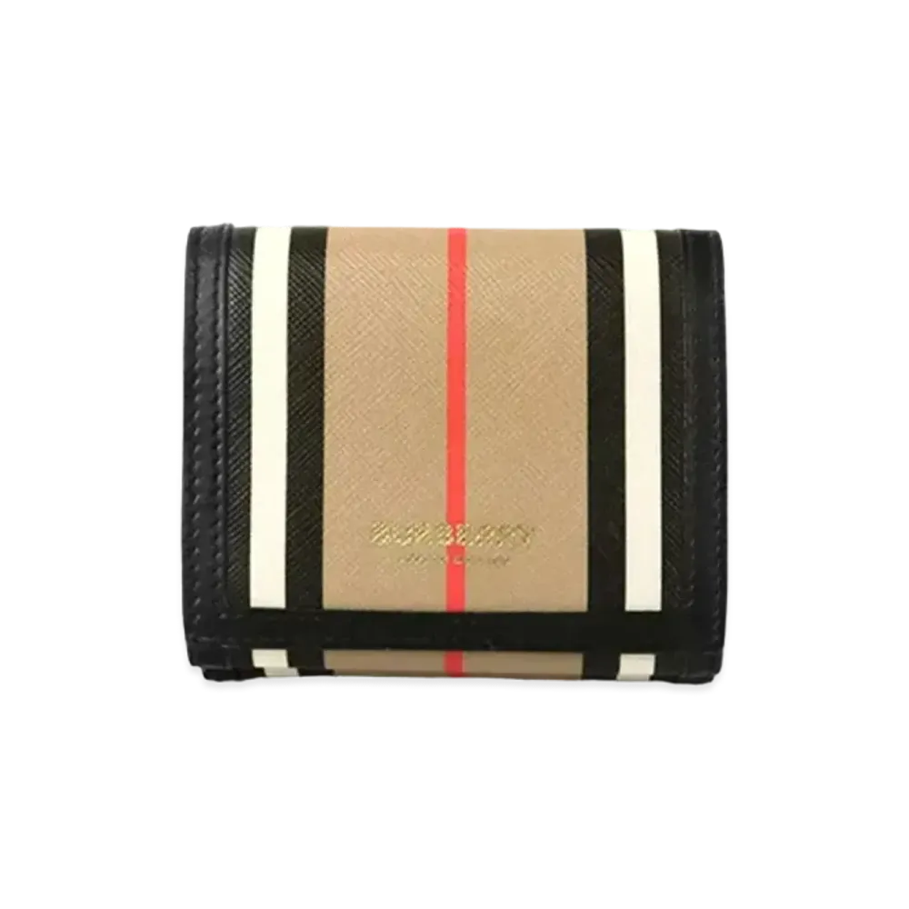Burberry Stripe Compact Wallet