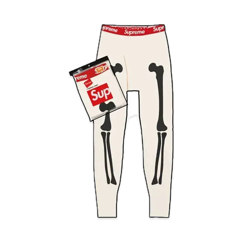 Supreme x Hanes Bones Thermal Pant (1 Pack) "Natural"