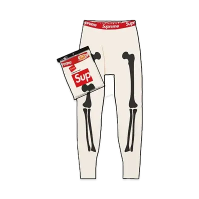 Supreme x Hanes Bones Thermal Pant (1 Pack) "Natural"