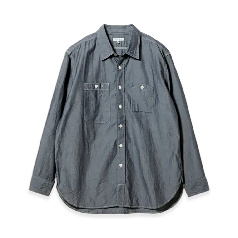 ENGINEERED GARMENTS Work Shirt - Chambray "Gray"