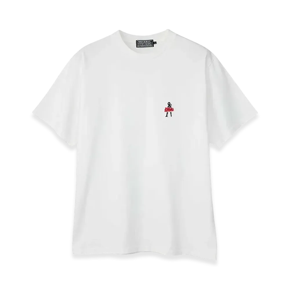 HYSTERIC GLAMOUR Vixen Girl Patch T-Shirt "White"