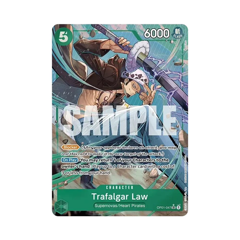 トラファルガー・ロー SR-P [OP01-047]【英語版】(プレミアムブースター「ONE PIECE CARD THE BEST」)