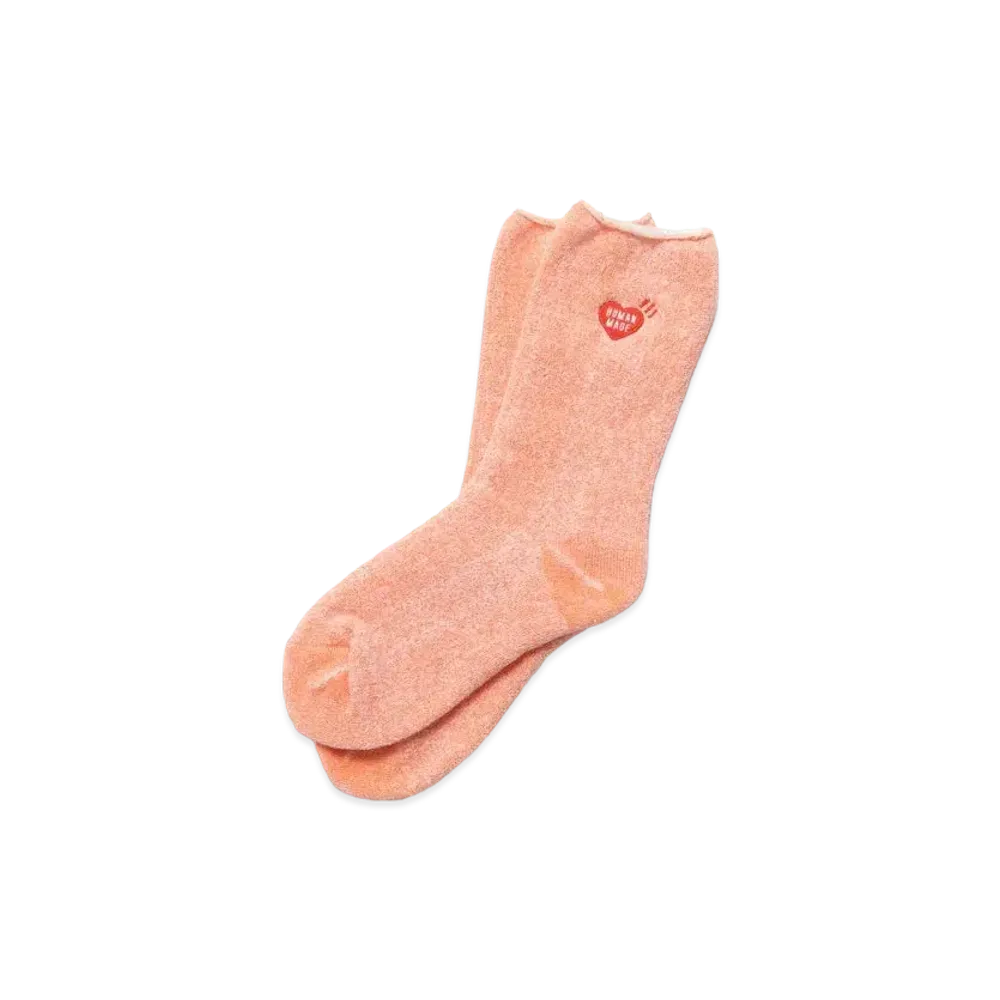 HUMAN MADE PLATING PILE SOCKS "Orange"