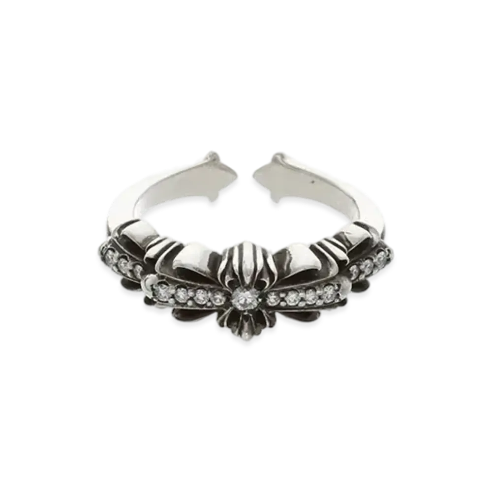 Chrome Hearts Baby Classic Pave Diamond Ring "Silver"